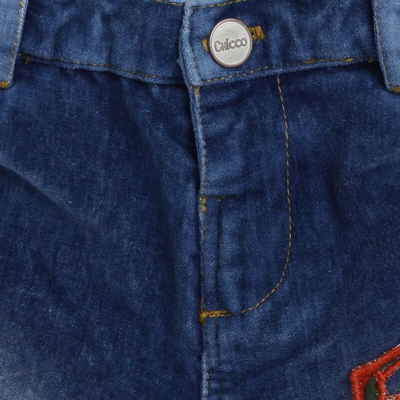 Boys Blue Applique Jeans image number 2